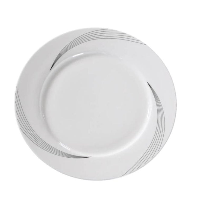 Yanco UR-112 Dinner Plate, 12″ Diameter, Porcelain, Bone White (1Dz)
