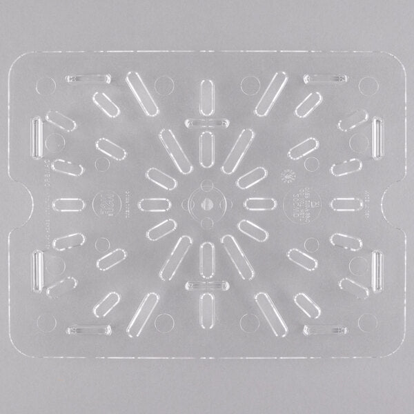 Cambro Camwear Half Size Food Pan Drain Shelf Clear ( Case of 6 )