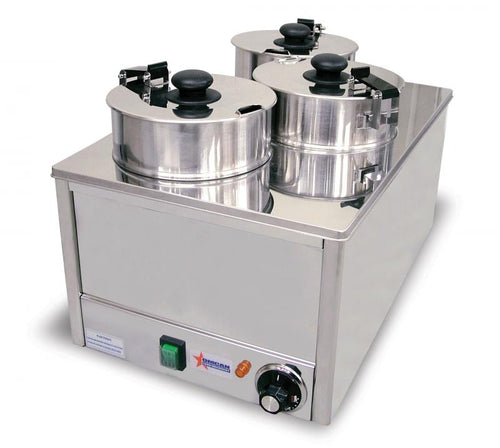 Omcan FW-TW-0012 Triple Well Warmer with 3.8L per Container Capacity