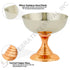 Stylish metal dessert bowl perfect for kheer and gulab jamun