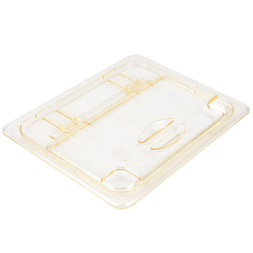 Cambro H Pan Half Size High Heat FlipLid with Spoon Notch Amber ( Case of 6 )