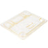 Cambro H Pan Half Size High Heat FlipLid with Spoon Notch Amber ( Case of 6 )