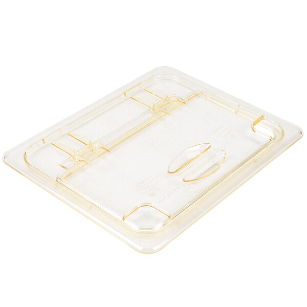 Cambro H Pan Half Size High Heat FlipLid with Spoon Notch Amber ( Case of 6 )