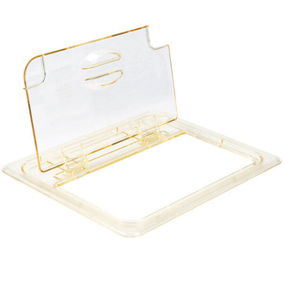 Cambro H Pan Half Size High Heat FlipLid with Spoon Notch Amber ( Case of 6 )