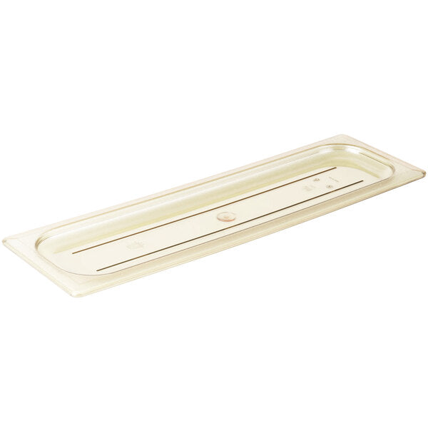 Cambro H Pan Half Size Long High Heat Food Pan Flat Lid Amber ( Case of 6 )