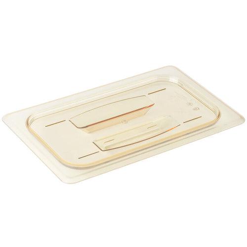 Cambro H Pan Quarter Size Food Pan Lid with Handle Amber ( Case of 6 )
