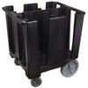 Cambro Commercial Mobile Dish Caddy with Swivel Casters for Plate Storage and Transport