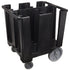 Cambro Commercial Mobile Dish Caddy with Swivel Casters for Plate Storage and Transport