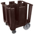 Cambro Commercial Mobile Dish Caddy with Swivel Casters for Plate Storage and Transport
