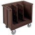 Cambro Adjustable 2 Divider Commercial Dish and Tray Cart