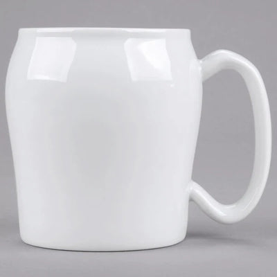 Cambro Classic White Ceramic 8 oz No-Lip Mug