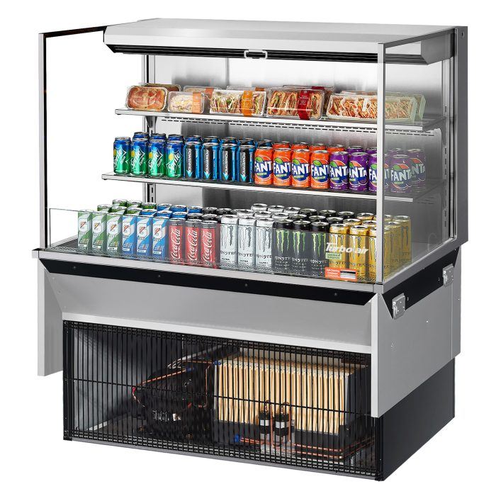 Turbo Air TOM-48L-UF-S-3SI-N Drop-In Horizontal Open Display Case, 15.2 cu. ft.