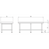 GSW Premium Equipment Stand - All Stainless Steel w/ 1" Upturn on 3 Sides