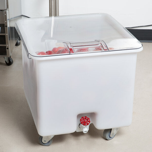 Cambro Camcrisper® Commercial Mobile Vegetable Crisper with Sliding Cover – 32 Gallon