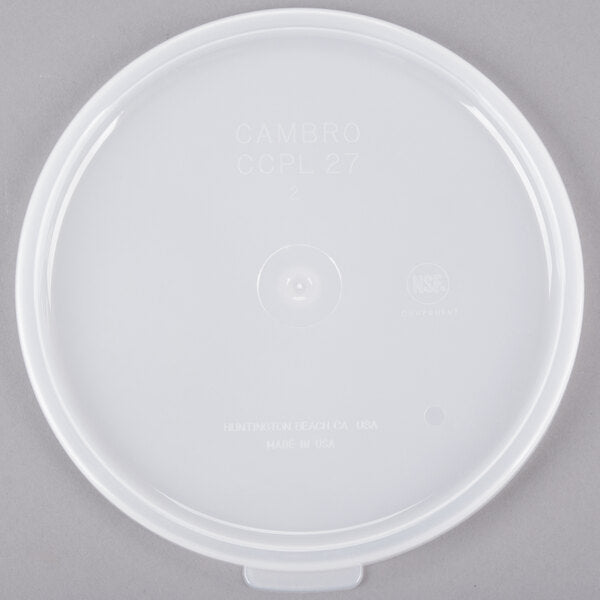 Cambro Camwear® Commercial Crock Lid for Food Storage and Serving ( Case of 12 )