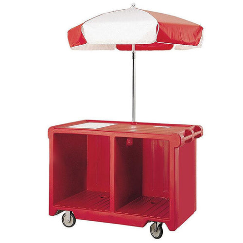 Cambro Camcruiser® Commercial Insulated Vending Cart with Umbrella for Hot & Cold Food Service