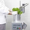 Robot Coupe CL55 Workstation Continuous Feed Food Processor with Full Moon Pusher Feed, Bulk Feed & 16 Discs - 2 1/2 hp