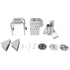 Robot Coupe CL55 Workstation Continuous Feed Food Processor with Full Moon Pusher Feed, Bulk Feed & 16 Discs - 2 1/2 hp