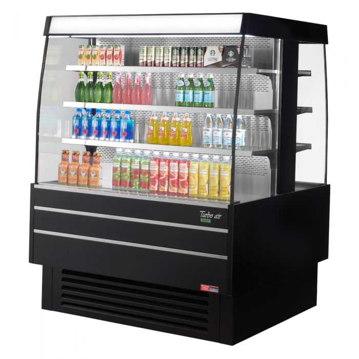 Turbo Air TIOM-48SB-N Island Display Self-Serve Refrigerated Merchandiser, 17.6 cu. ft.