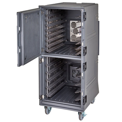 Cambro Pro Cart Ultra Tall Electric Passive and Hot Food Pan Carrier Charcoal Gray
