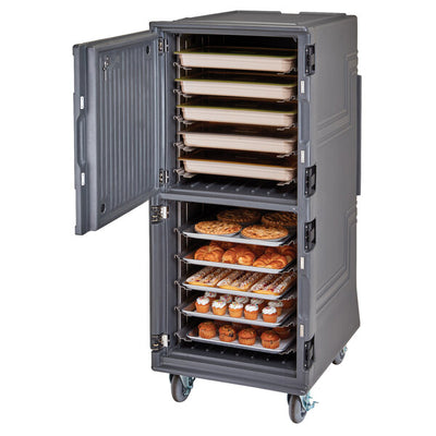 Cambro Pro Cart Ultra Tall Electric Hot and Cold Food Pan Carrier Charcoal Gray