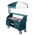 Cambro Camcruiser Customizable Vending Cart with Umbrella and 4 Full-Size Food Pan Wells