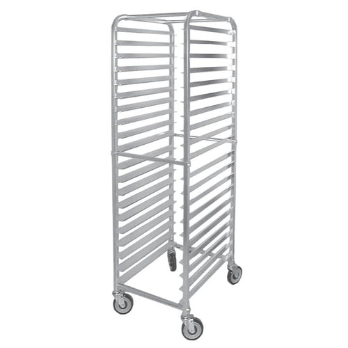 Omcan 13506 Aluminum Curved Top Bun Pan Rack with 20 slides and 3″ spacing