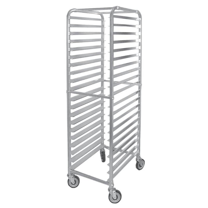 Omcan 13506 Aluminum Curved Top Bun Pan Rack with 20 slides and 3″ spacing