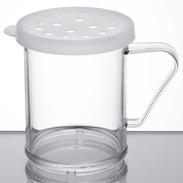 Cambro Camwear 10 oz Shaker with Parsley Lid