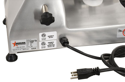 Omcan MS-IT-220-U 9-inch Belt-Driven Meat Slicer