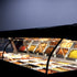 Alto-Shaam ED3-48 48" Black Countertop Heated Display Case with Curved Glass, 208V / 240V
