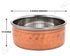 Traditional Copper Katori Bowl with Stainless Steel Interior for Dining