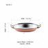 Elegant copper oval bowl for buffet and dinner presentation