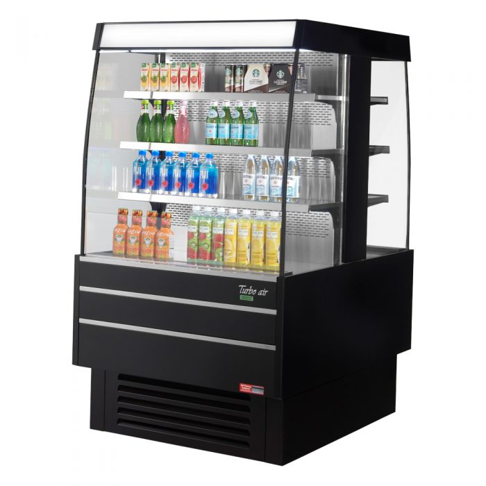 Turbo Air TIOM-36SB-N Island Display Self-Serve Refrigerated Merchandiser, 14.4 cu. ft.