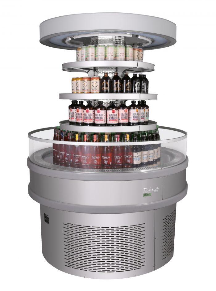 Turbo Air TIOM-48RRS-N Island Display Self-Serve Refrigerated Merchandiser, 11.2 cu. ft.