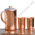 Handcrafted copper pitcher for Ayurvedic water storage