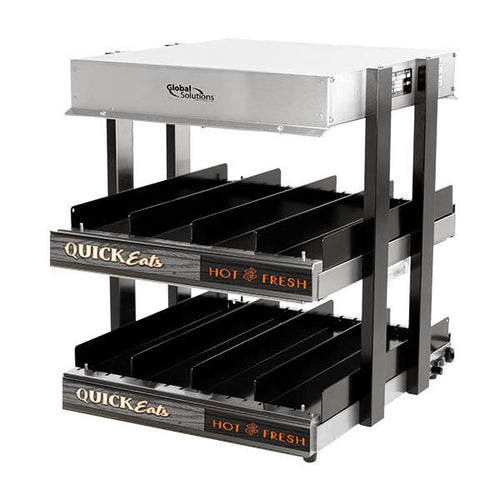 Open Hot-Food Merchandiser with Flat Shelf and Lighting – GS1300-16