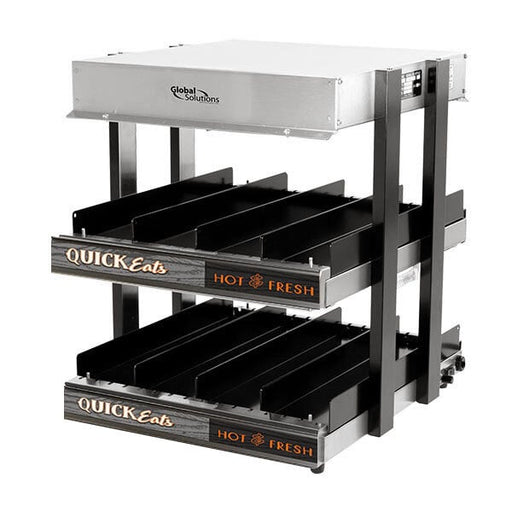 Open Hot-Food Merchandiser with Flat Shelf and Lighting – GS1300-16