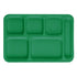 Cambro Camwear 10 x 14 Six Compartment School Cafeteria Tray ( Case of 24 )