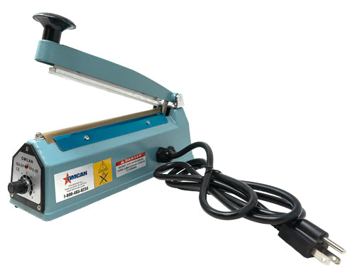 Omcan SE-CN-0203 Portable Impulse Sealer with 8″ seal bar and 2 mm seal width