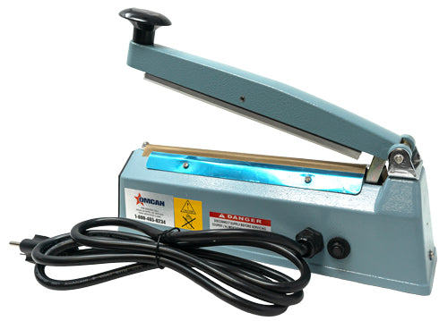 Omcan SE-CN-0203 Portable Impulse Sealer with 8″ seal bar and 2 mm seal width