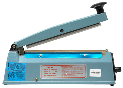 Omcan SE-CN-0203 Portable Impulse Sealer with 8″ seal bar and 2 mm seal width
