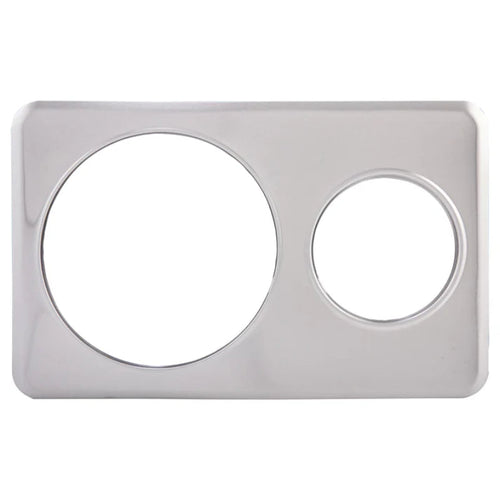 Winco ADP-610 Adaptor Plate, 6-3/8" & 10-3/8" Holes, S/S (Price/Piece)