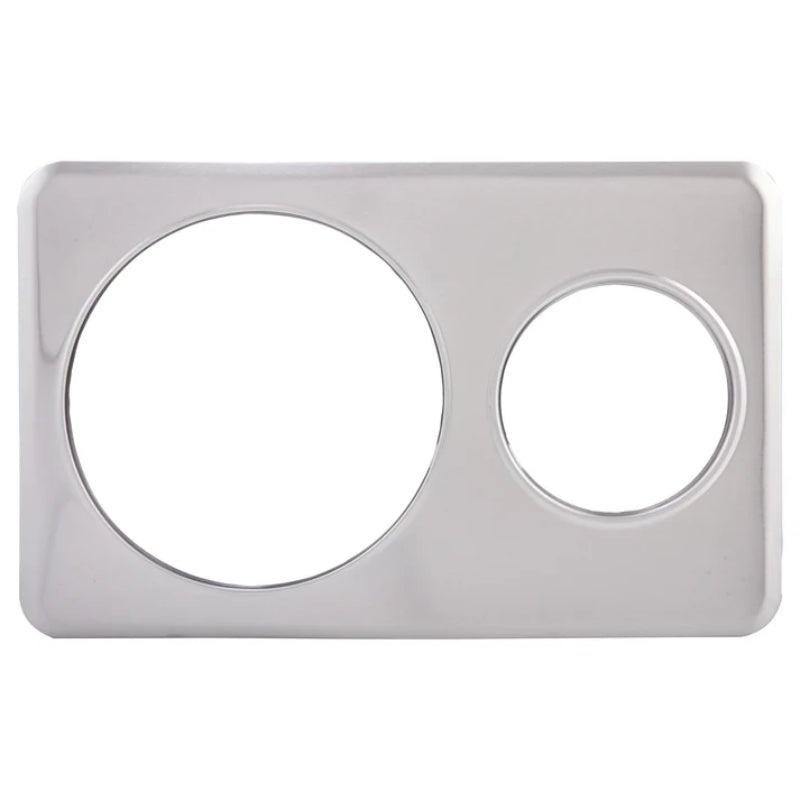 Winco ADP-610 Adaptor Plate, 6-3/8" & 10-3/8" Holes, S/S (Price/Piece)