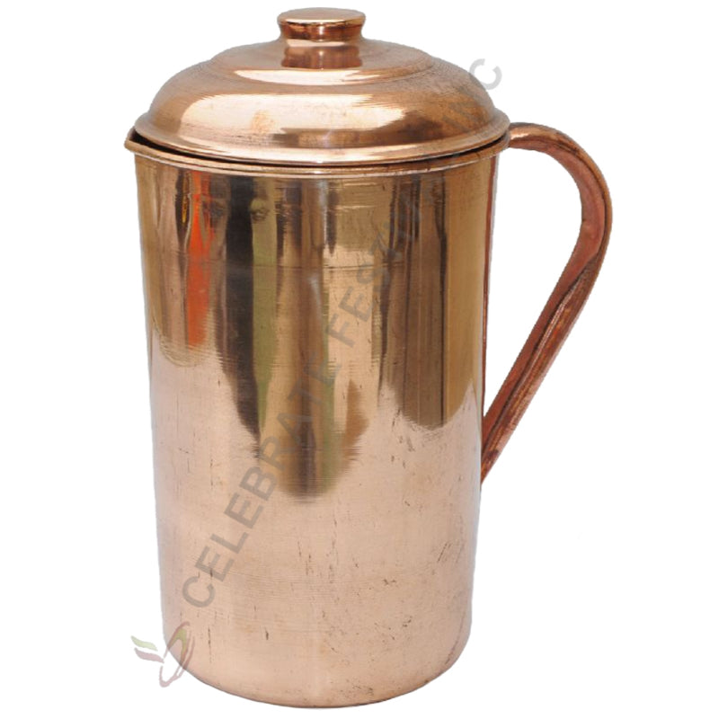 Pure copper Ayurvedic pitcher for drinking water