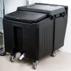 Cambro Ice Caddy 125 lb with Fixed and Swivel Casters for Commercial Ice Transport