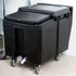 Cambro Ice Caddy 125 lb with Fixed and Swivel Casters for Commercial Ice Transport