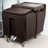 Cambro Ice Caddy 125 lb with Fixed and Swivel Casters for Commercial Ice Transport