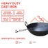 Heavy Duty Iron Kadai Wok – | 9 Gallon | Ideal for Restaurants & Commercial Kitchens