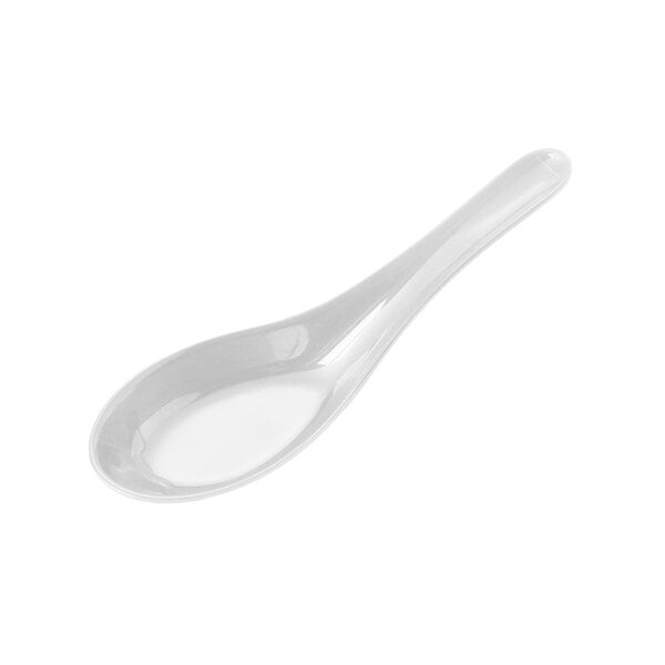 GET 151-RT-W white melamine soup spoon